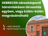 Eladó családi ház, Debrecenben 170 M Ft, 6 szobás