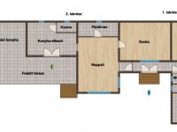 Eladó családi ház, Hosszúhetényen 94.9 M Ft, 4 szobás